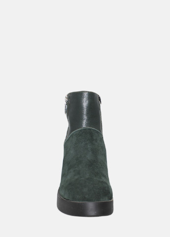 Зимние ботинки re0521 зеленый Emilio из натуральной замши