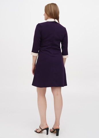Фиолетовое кэжуал платье а-силуэт Laura Bettini однотонное