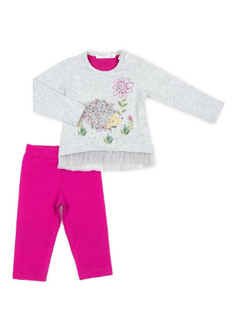 Серый набор детской одежды с ежиком (10348-68g-gray) Breeze