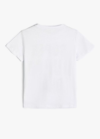 Белая летняя футболка KOTON