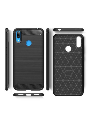Чохол для мобільного телефону для Huawei Y7 2019 Carbon Fiber (Black) (LT-HY72019B) Laudtec (252570084)