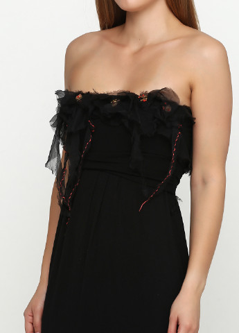 Черное кэжуал платье ON-Line меланжевое