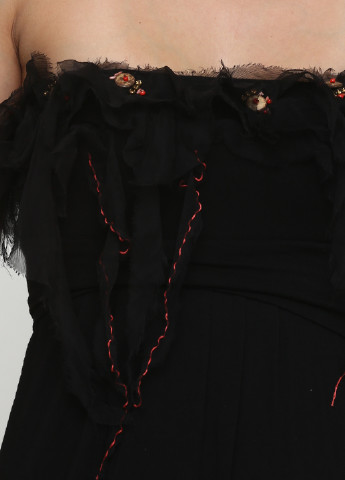 Черное кэжуал платье ON-Line меланжевое