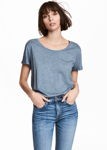 Сіро-синя літня футболка H&M