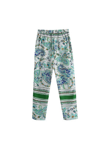 Зеленые демисезонные брюки Berni Fashion