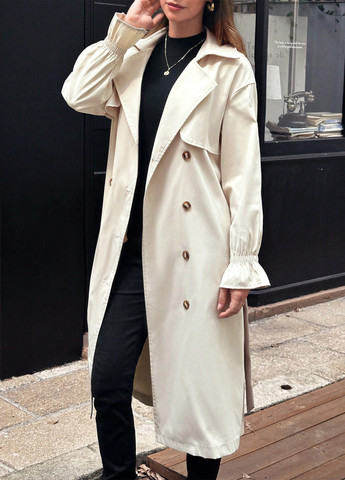 Плащ SHEIN тренчкот на гудзиках демісезон (366090630)