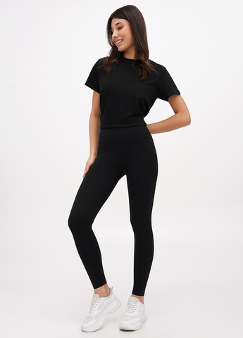 Черные зимние леггинсы Lumo