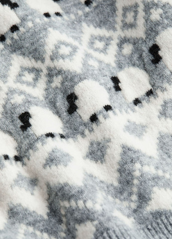 Светло-серый демисезонный кофта свободного кроя джемпер H&M