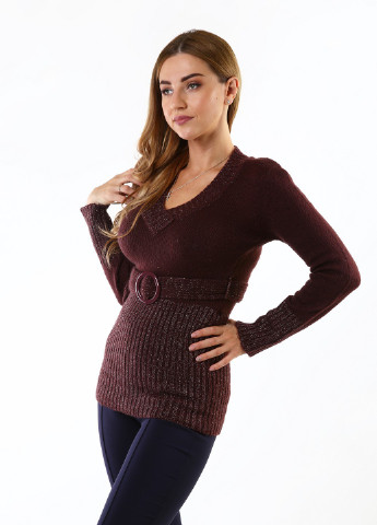 Коричневый демисезонный свитер No Brand