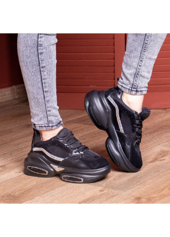 Черные демисезонные кроссовки женские yushamishi 2660 38 24 см черный Fashion