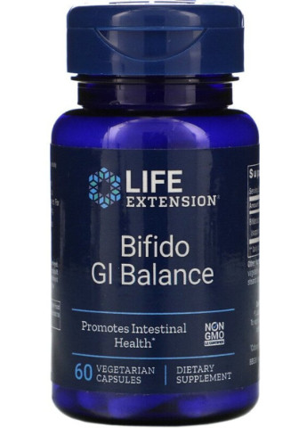 Пробиотики, Bifido GI Balance,, 60 вегетарианских капсул Life Extension (228293100)