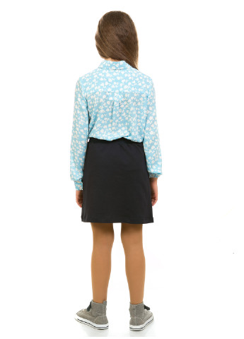 Голубая блузка с длинным рукавом Kids Couture летняя