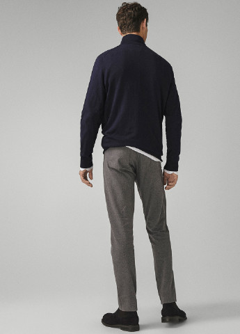 Серые кэжуал демисезонные брюки Massimo Dutti