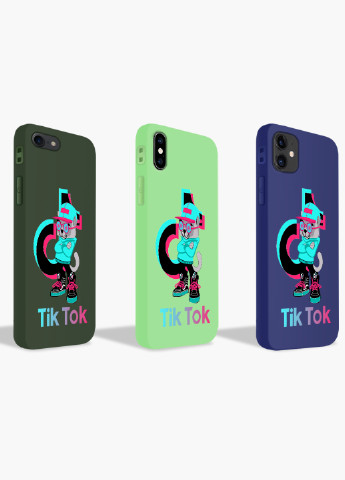 Чехол силиконовый Apple Iphone X Кот Тик Ток (Cat TikTok) (6129-1644) MobiPrint (219503471)