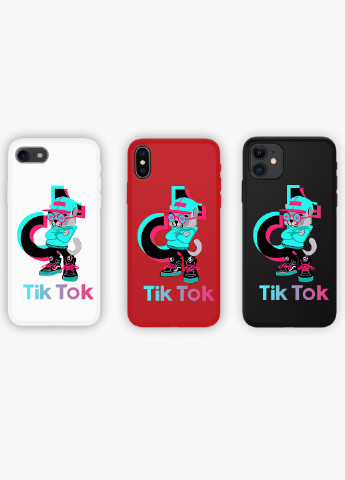Чохол силіконовий Apple Iphone X Кіт ТікТок (Cat TikTok) (6129-1644) MobiPrint (219503471)