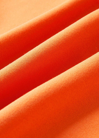 Оранжевый свитшот SHEIN рисунок без декора (364099747)