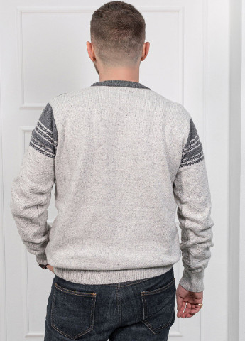 Серый зимний свитер мужской джемпер ISSA PLUS GN4-85