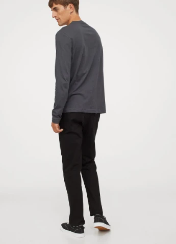 Лонгслів,сірий, H&M сірий