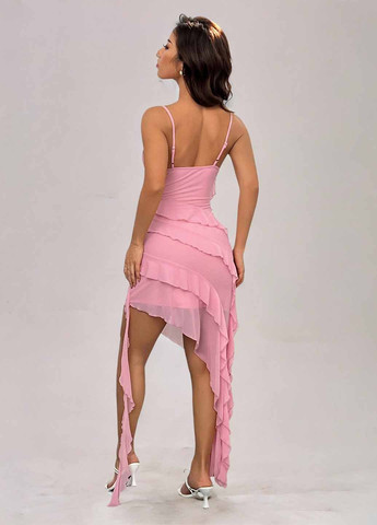 Рожева святковий, вечірня сукня силуетна SHEIN однотонна