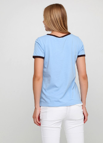 Блакитна літня футболка Mos Mosh