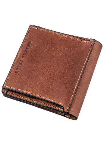 Кожаное портмоне 10х9,5х1,5 см Grande Pelle (253490927)