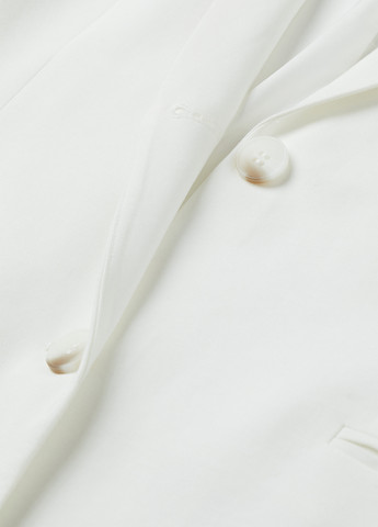 Белый женский жакет H&M однотонный - всесезон