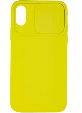 Чехол Camshield Square TPU со шторкой для камеры для Apple iPhone XS Max (6.5') Желтый (is_00000042554_4) Epik (229725750)