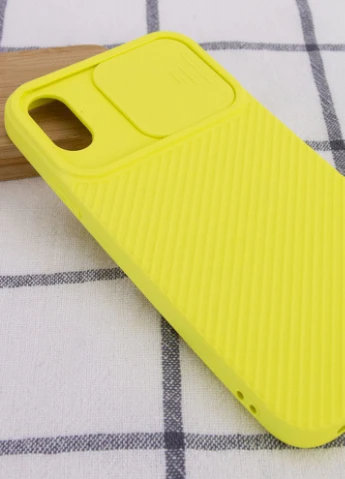 Чехол Camshield Square TPU со шторкой для камеры для Apple iPhone XS Max (6.5') Желтый (is_00000042554_4) Epik (229725750)