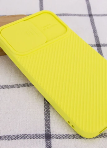 Чехол Camshield Square TPU со шторкой для камеры для Apple iPhone XS Max (6.5') Желтый (is_00000042554_4) Epik (229725750)