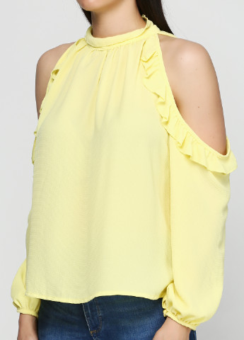 Желтая демисезонная блуза Lumina
