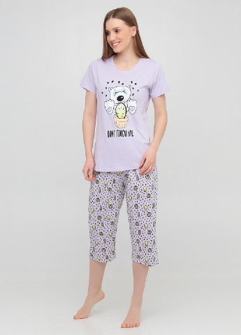 Бузкова всесезон піжама (футболка, бриджі) футболка + шорти Boyraz