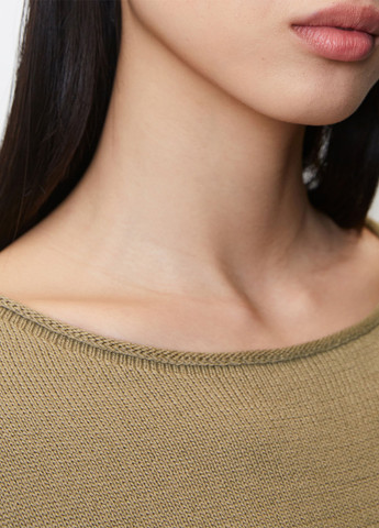 Темно-бежевое кэжуал платье Marc O'Polo однотонное