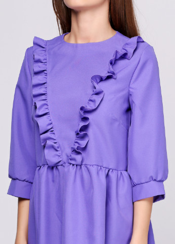 Фиолетовое кэжуал платье Gator однотонное