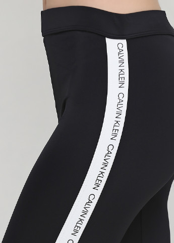 Капри Calvin Klein надписи чёрные спортивные трикотаж
