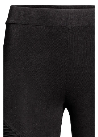 Черные демисезонные лосины H&M