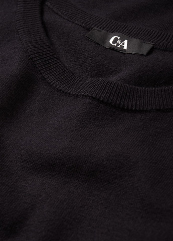 Черное кэжуал платье C&A однотонное