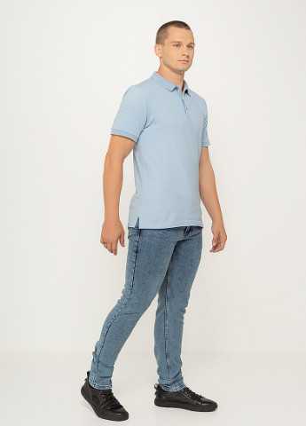 Голубые демисезонные джинсы 2356 голубой 38 (2000904372065) Mario Cavalli