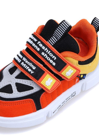 Оранжевые демисезонные кроссовки детские светофор, оранжевый Hello Mifey 55060
