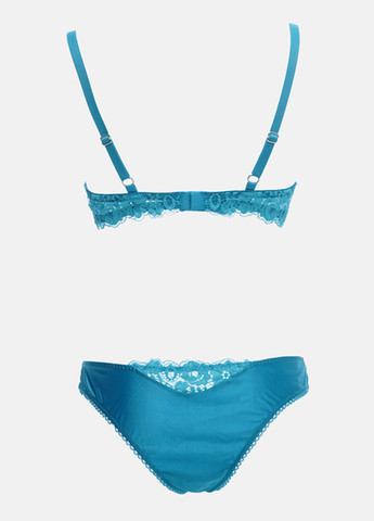 Бирюзовый демисезонный комплект (бюстгальтер, трусики) Leilieve