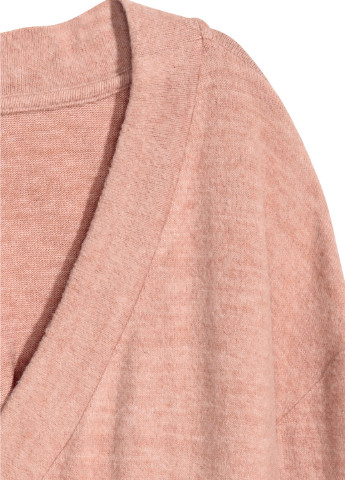 Свитшот H&M - крой меланж темно-розовый кэжуал хлопок - (184812487)