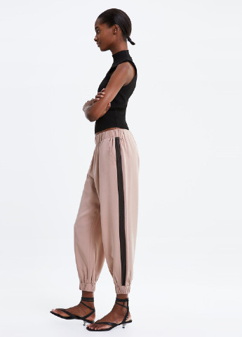 Розовые кэжуал демисезонные джоггеры брюки Zara