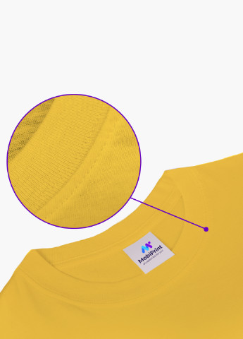 Желтая демисезонная футболка детская бтс (bts)(9224-1063) MobiPrint