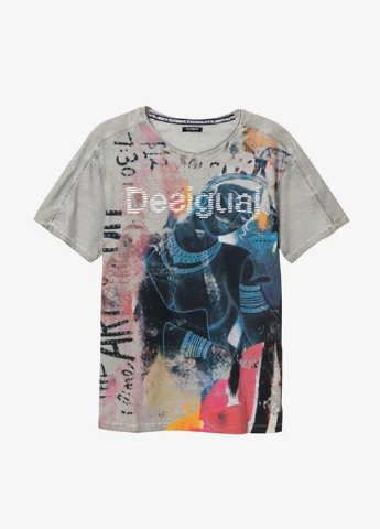 Сіра футболка Desigual