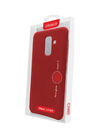 Чехол (Velvet) для Samsung A6+ (A605) (красный) Intaleo для Samsung A6+ (A605) (красный) (131340093)