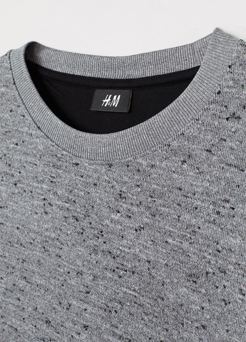 Сірий світшот H&M меланж без декору (369277863)