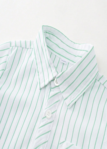 Морской волны демисезонный костюм (рубашка, брюки) SHEIN