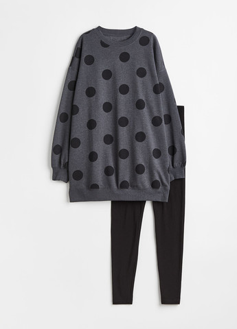 Комбинированная всесезон пижама (джемпер, леггинсы) свитшот + леггинсы H&M