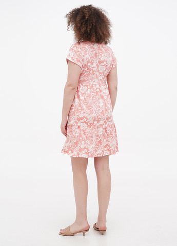 Персиковое кэжуал платье Orsay с цветочным принтом