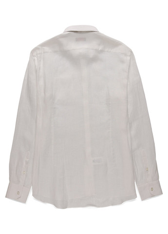 Белая классическая, кэжуал рубашка однотонная Nazarenogabrielli