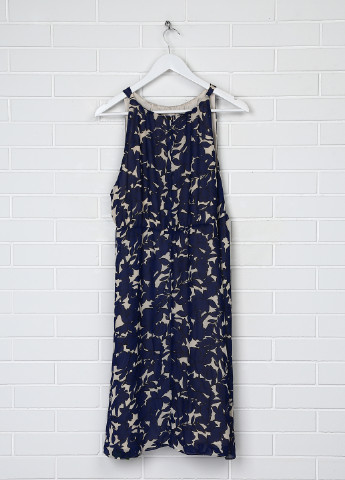 Темно-синя кежуал сукня а-силует H&M з орнаментом